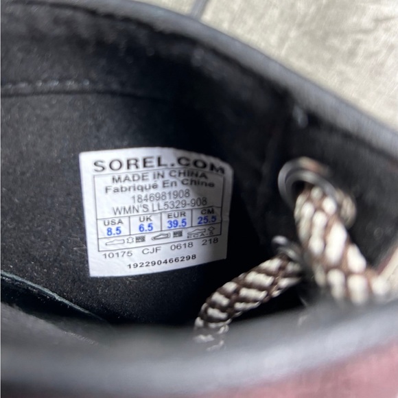 Sorel LL5329 PDX Wedge Women’s Brown Leather & Canvas Booties Boots Size 8.5 - Picture 10 of 10